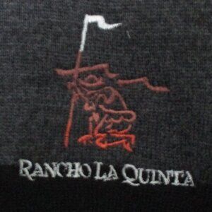 Carnoustie Mens L/S "Rancho La Quinta" Merino Wool 1/4 Zip Golf Sweater NWOT - L